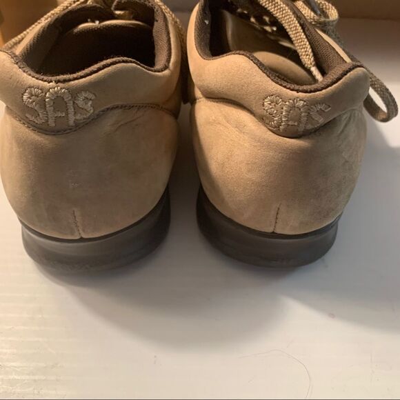 SAS Tree Time Brown Lace Up Suede Comfort Shoes - Picture 8 of 9